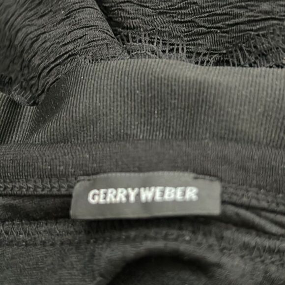 Gerry Weber Lace Black Strip Full zip jacket blazer size XL - Picture 16 of 16